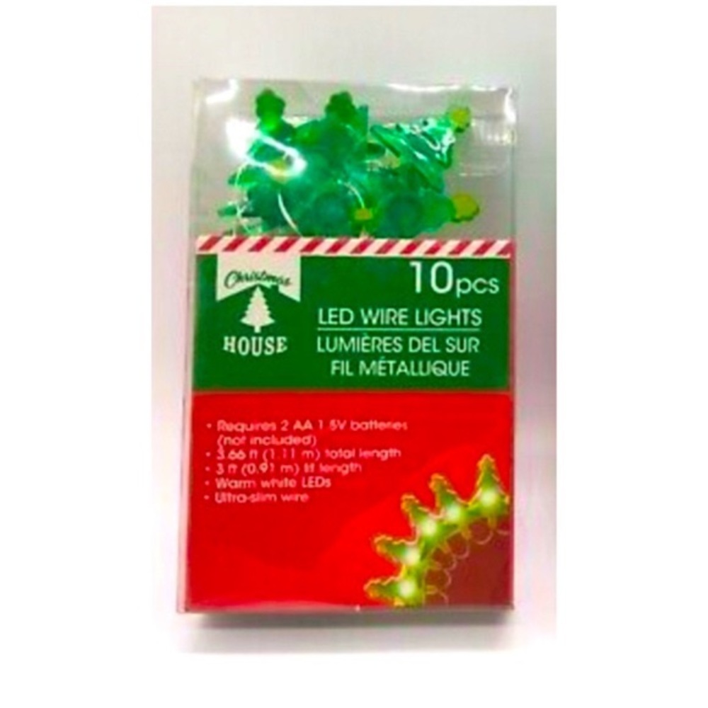 Green Christmas Tree 10ct LED Christmas Lights NEW